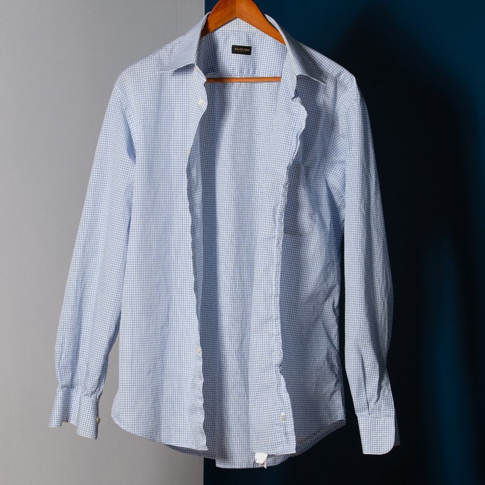 Valentino Woven Button Down Shirt
